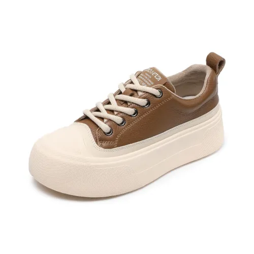 SENJIALUO Амортизация Устойчивый к истиранию Дышащий Увеличивающий высоту Низкий Топ Повседневная Обувь Женская