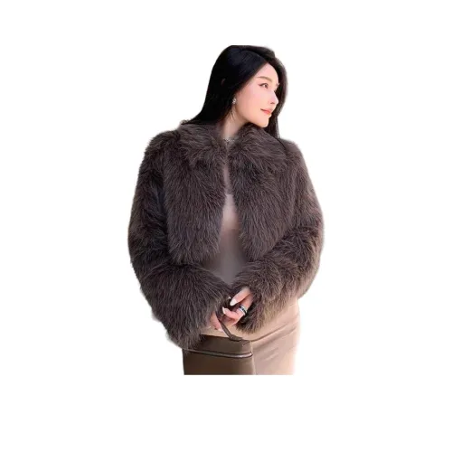 QIAOMONVHAI Кофе Женские Меховые изделия