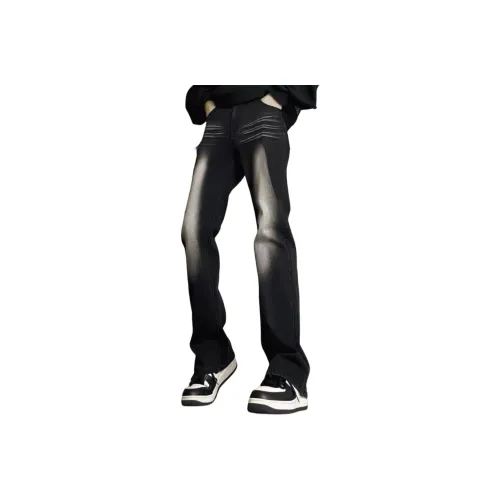 CARE NOTE Черные Унисекс Джинсы