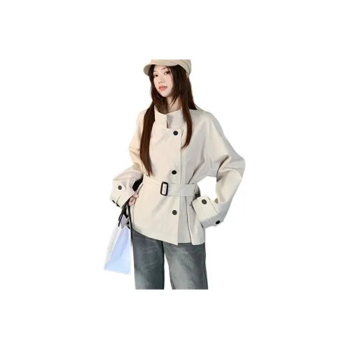 YICHEN Абрикос [с ремнем] Женская тренч