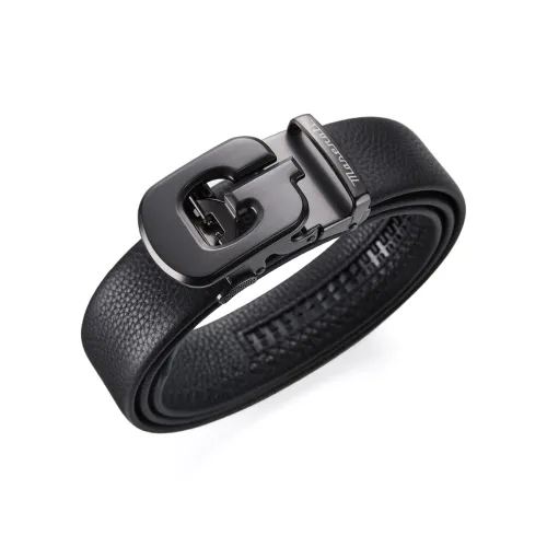 Maserati Ремни из коровьей кожи мужские металлический золотой серебряный 3,5 см