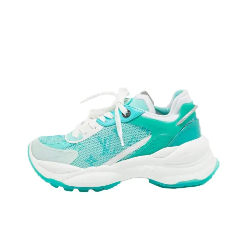 LOUIS VUITTON Run 55 Low Топ Повседневная обувь Женская Зеленая