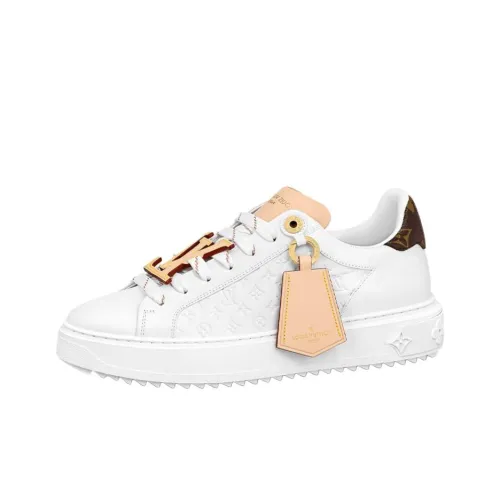 LOUIS VUITTON Time Out Стильные Скейтбординги Женские Белые Коричневые