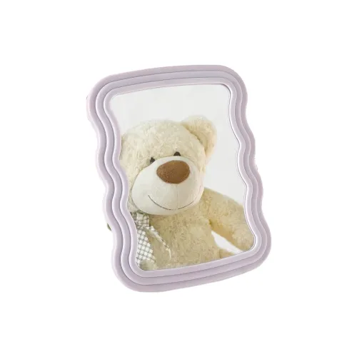 YUNNA Волновой узор Зеркальце HD Студенты Спальня Ins Настенное складное зеркало MAKE UP Зеркала Вертикальное Зеркальце