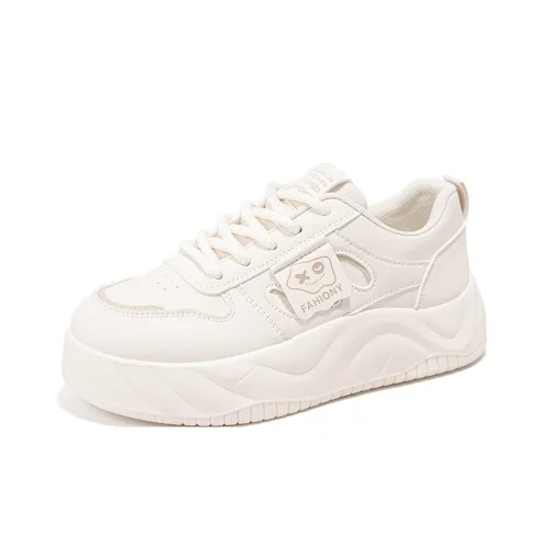 JOHLIN DREAM Белый Кроссовки Легкие Дышащие Противоскользящие Низкие Кроссовки для скейтбординга Женские