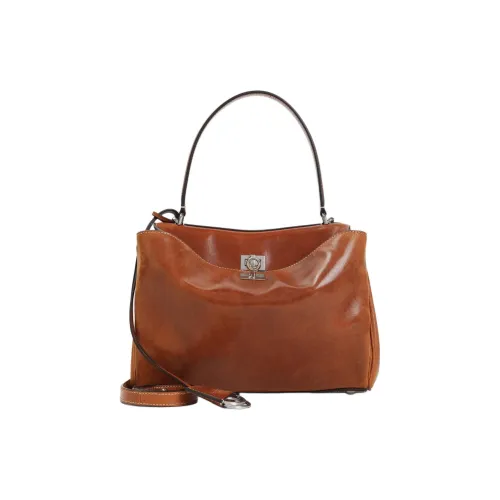 Balenciaga Кожа Плечевая сумка Унисекс Коричневый