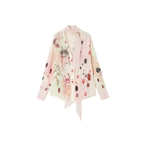 GRAYISMOON Розовые Женские Рубашки