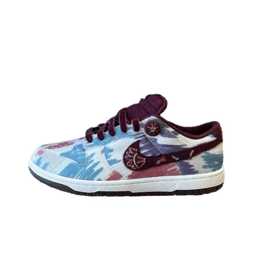 Nike Dunk 'Willy Wonka' Slip-Resistant MID Скейтборд Кроссовки Мужские Белый Красный Синий