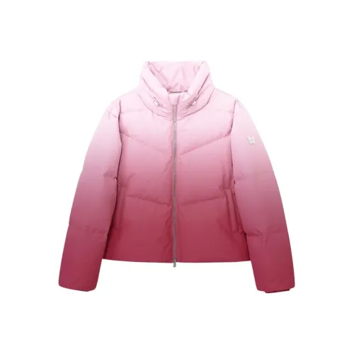 ANNA SUI Градиентный Shadow Красный Женские Пуховые куртки