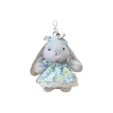 Серое цветочное платье кролика