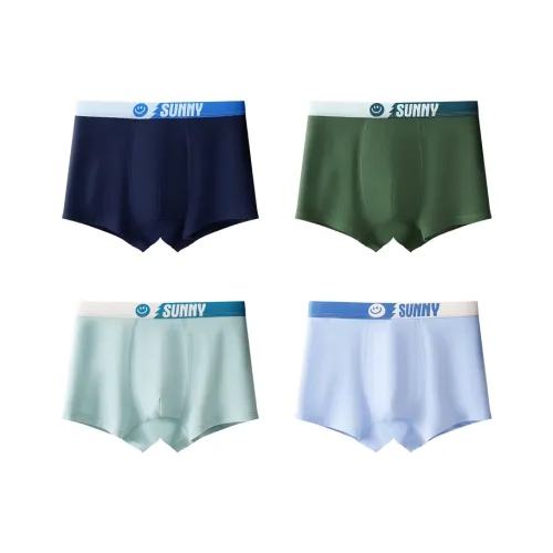 Red Bean 4 пачки Jasper + Темно-синий + Серо-зеленый + Лазурный школьное белье