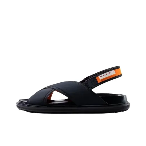 MARNI One Ремешок Сандалии Мужские Черные