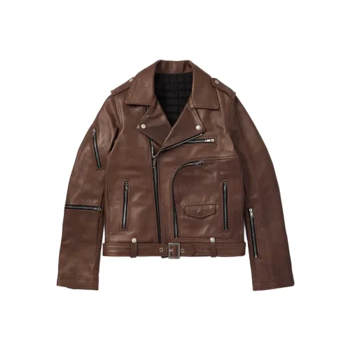 RICK OWENS совместный бренд RO кожаная куртка мужская