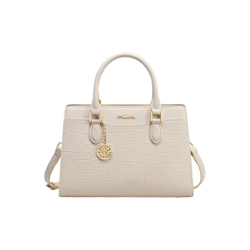 MILLIE'S Коровья кожа с синтетической кожей через плечо сумка стандартная женская экрю