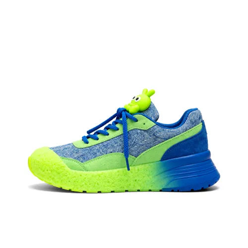 Paddington Bear Классический Модный тренд Низкие Кроссовки для скейтбординга Женские Синие Зеленые