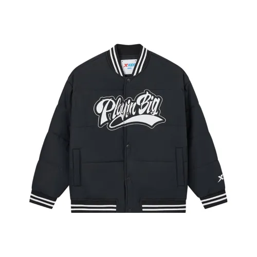 XTEP Хлопковый пуховик 120 175 Чисто черный Детский