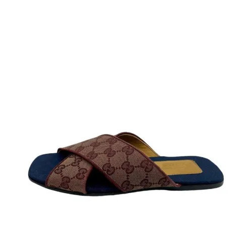 GUCCI Слипоны Мужские Красный Коричневый