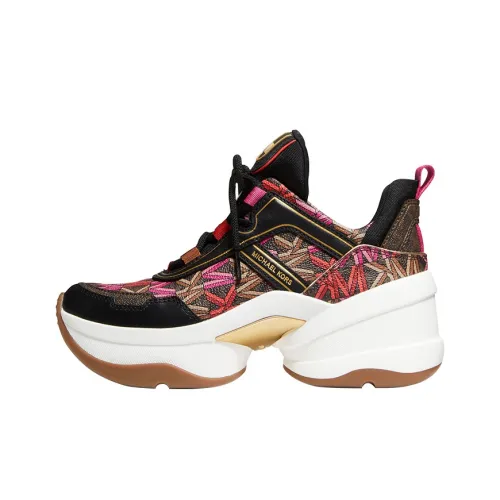 MICHAEL KORS OLYMPIA Низкий Топ Повседневная Обувь Женская Черная