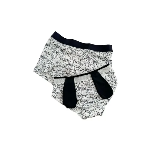 Meter Black White Dog Унисекс Трусики-бикини