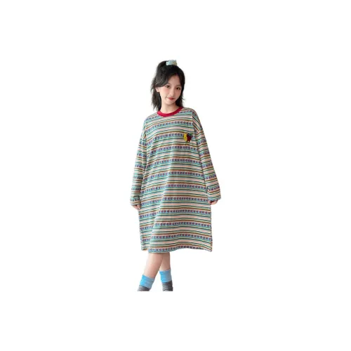 Rindu Винтажный красный Kids Домашние и ночные платья