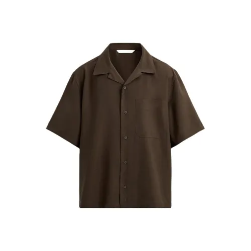 ZARA Шоколад Мужские Рубашки