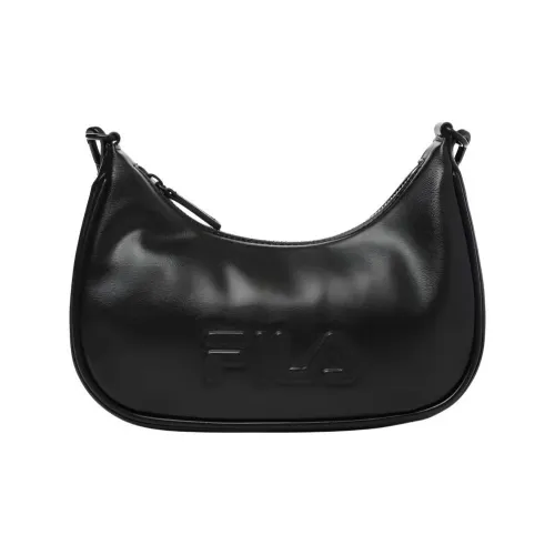 FILA Веганская кожа Хобо Сумка Сумка через плечо Сумка на плечо Стандартная Унисекс Черная