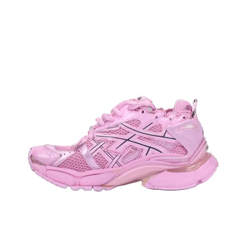 Balenciaga Runner Low Топ Толстая подошва Кроссовки Женские Неоновый Розовый