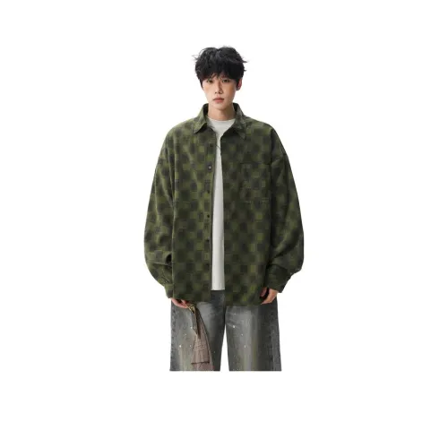 TUOFEI Зеленый Унисекс Рубашки