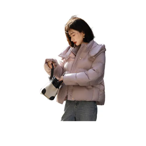 Dme Светло-розовый фиолетовый женский пуховик