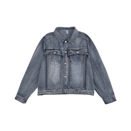 CAT'S PAW Синий Унисекс Джинсовые куртки