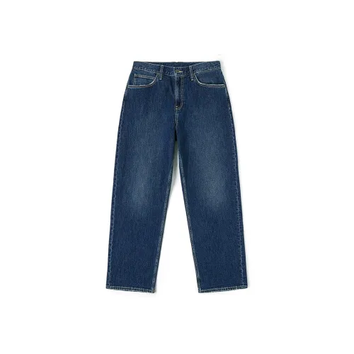 Lee Темно-синий Мужской Джинсы