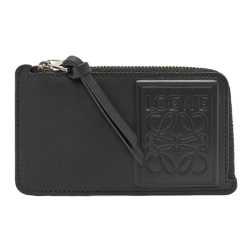 LOEWE Телячья кожа Монетница Унисекс Черный