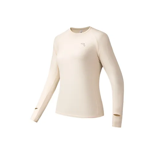 ANTA Running Collection T-Shirt Женская Ванильный Экрю