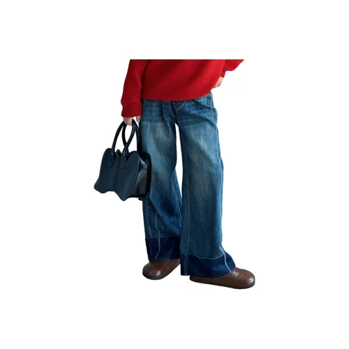 GOYN Повседневные Джинсы Весенние Осенние Синие Подростки