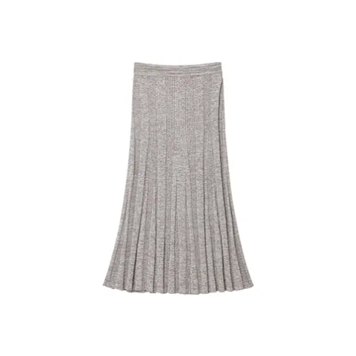 OVV CAMEL Белый Женские Повседневные Длинные Юбки