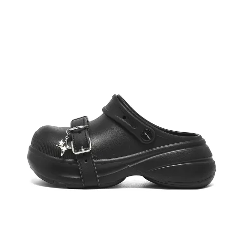 DAPHNE EVA Домашние тапочки Женские Черные