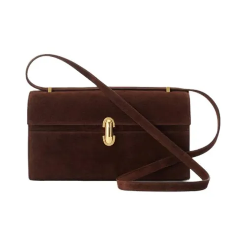 SAVETTE Телячья кожа Сумка на плечо Женская Кофейного цвета