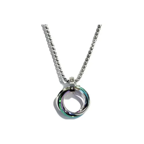 Ice Heart Rain Титановые стальные ожерелья унисекс