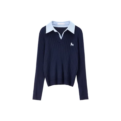 SENTUBILA Глубокое море Синий Женский Свитер