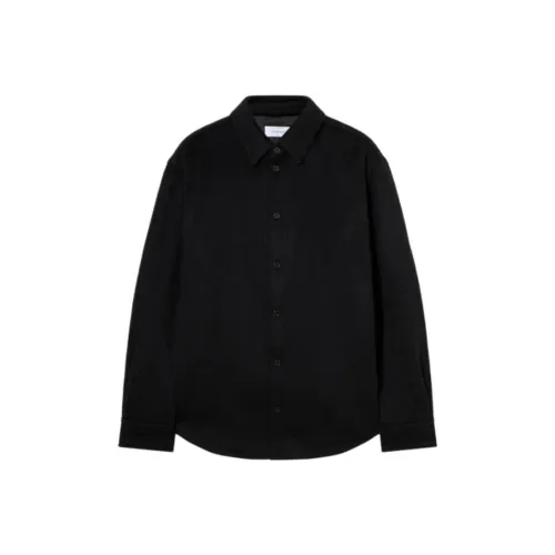 Off Белый Черный Мужские Рубашки