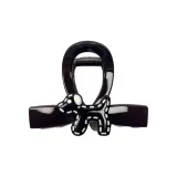 Винтажная заколка для волос "Щенок" - черного цвета