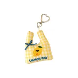 Желтая-Лимонная плюшевая подвеска для сумки