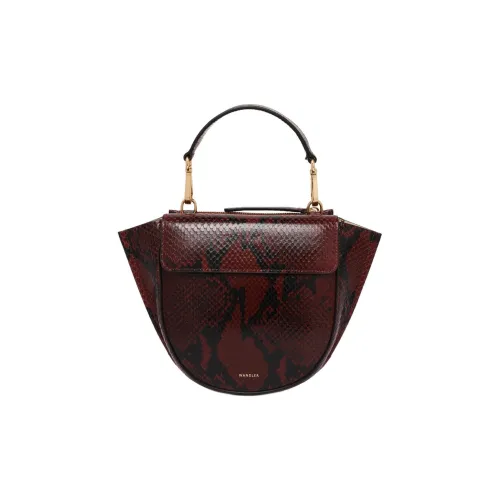 Wandler Телячья кожа Сумка Мини Женская Красно-коричневая