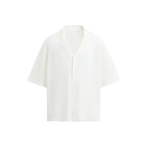 ZARA Экрю Мужские Рубашки