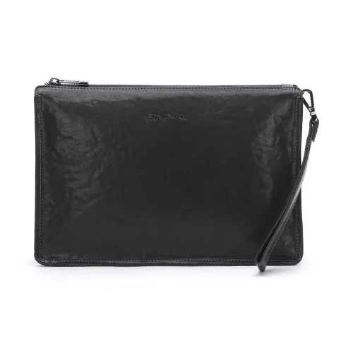 ELLE HOMME Клатч из коровьей кожи стандартный мужской черный