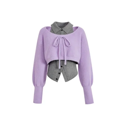 KUOSE Фиолетовые Женские Свитера