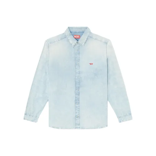 DIESEL Светло-синие Мужские Рубашки