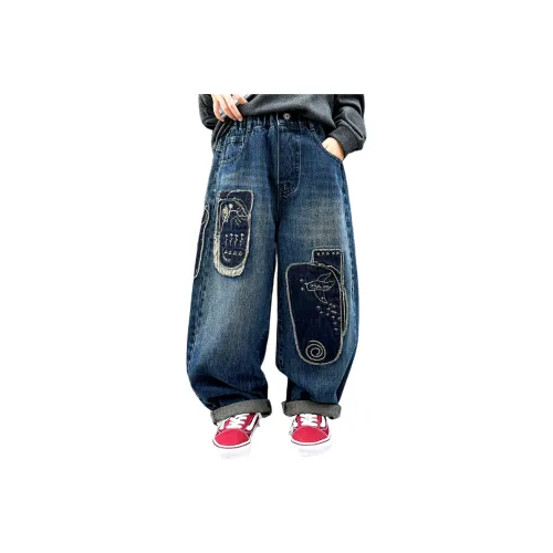 GOYN Повседневные Джинсы Весенние Осенние Синие Подростки