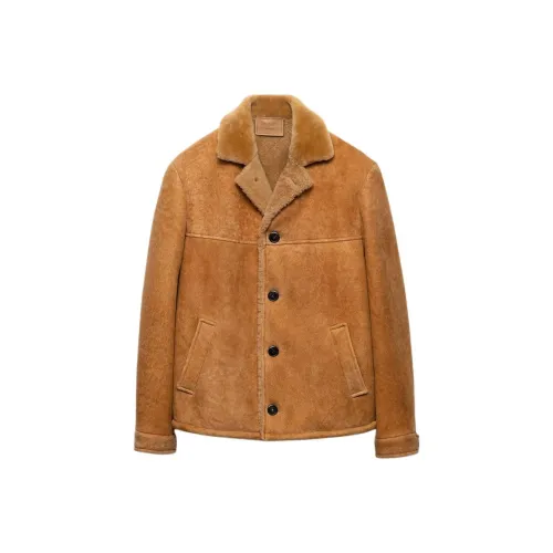 PRADA Коричневые Мужские Куртки