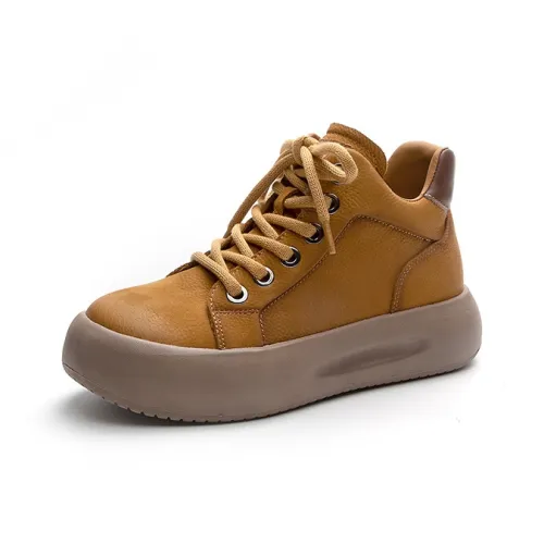 SENJIALUO Высокий топ Повседневная обувь Женская